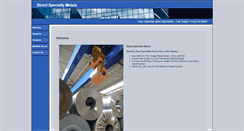 Desktop Screenshot of directspecialtymetals.com